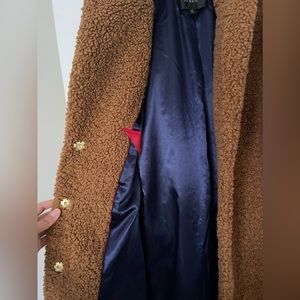 J. Crew Teddy Sherpa Coat (Warm Brandy)